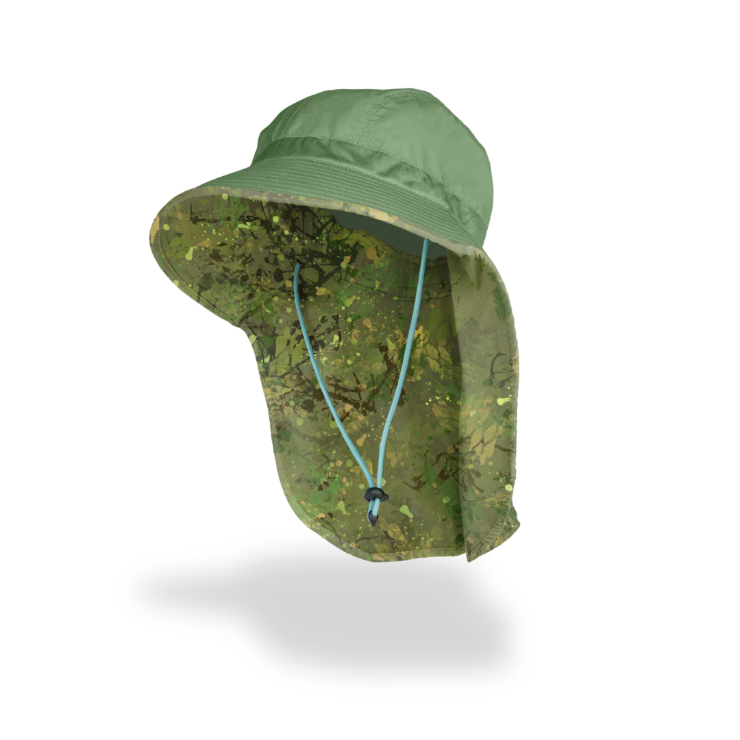 Sun Hat - Green Brush Camo