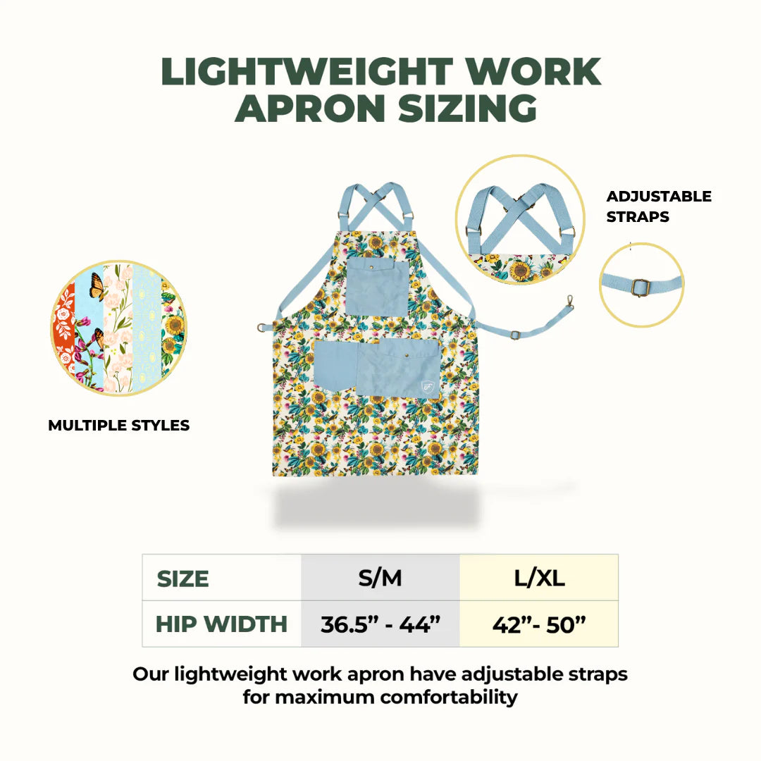 Lightweight Work - Apron - Garden Flower
