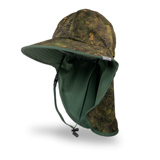 Kid's Sun Hat - Green Brush Camo