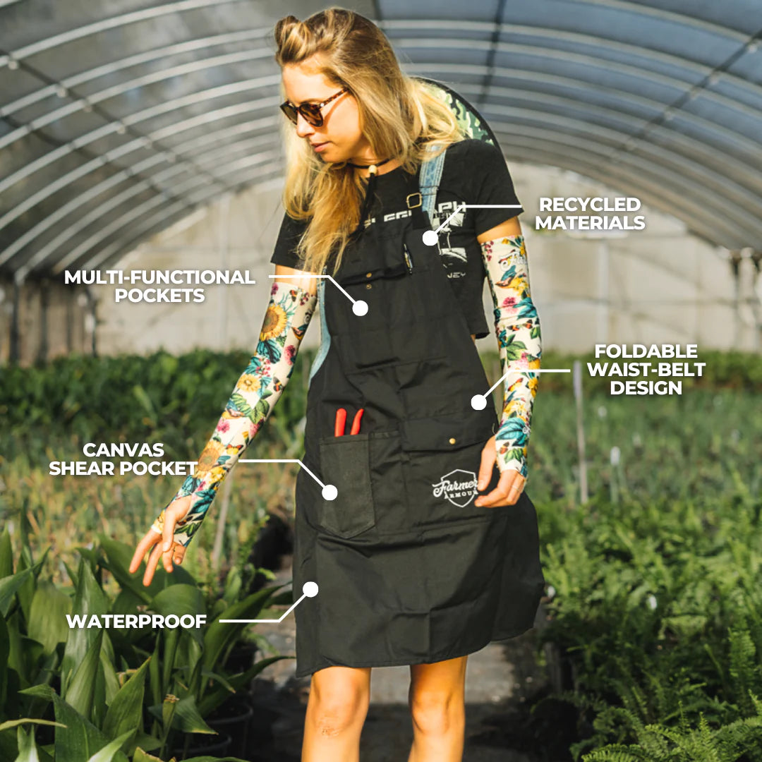 Farm & Trim Apron Cross Straps - Black FINAL SALE