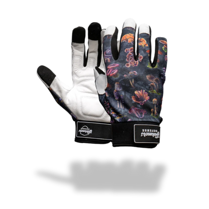 Rugged Guard Leather Gloves - Fungi
