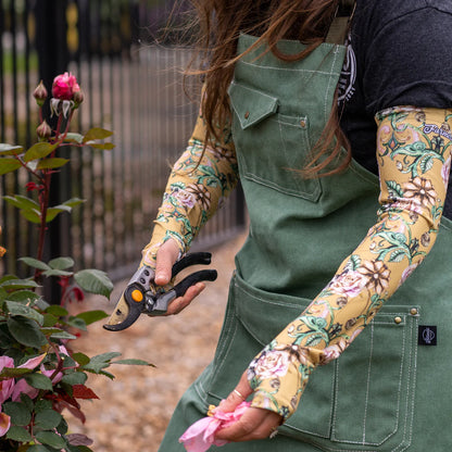 Protection Sleeves - Antique Bloom - Mustard FINAL SALE