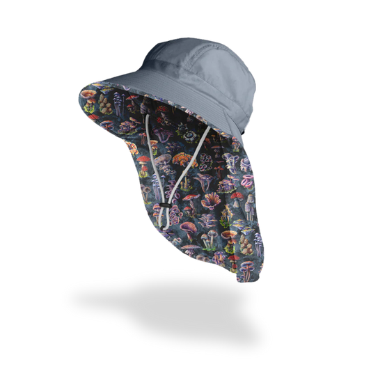 Sun Hat - Fungi Forager’s - Grey