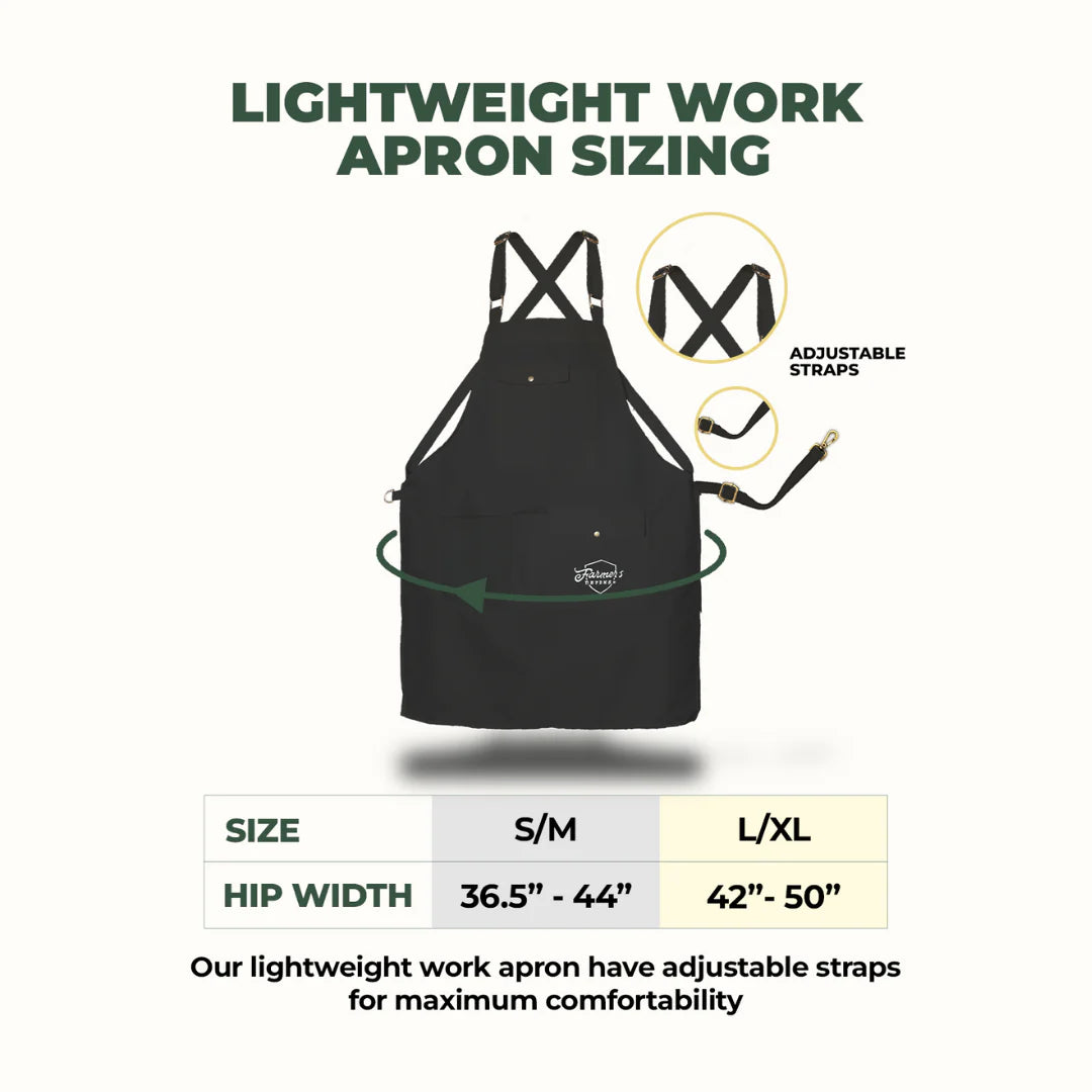 Lightweight Work - Apron - Stone Green