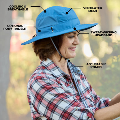 Venture Sun Hat - Stone Blue