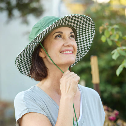 Venture Sun Hat - Moss Check