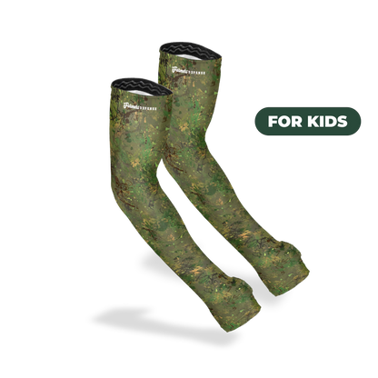 Kid's Protection Sleeves - Green Brush Camo