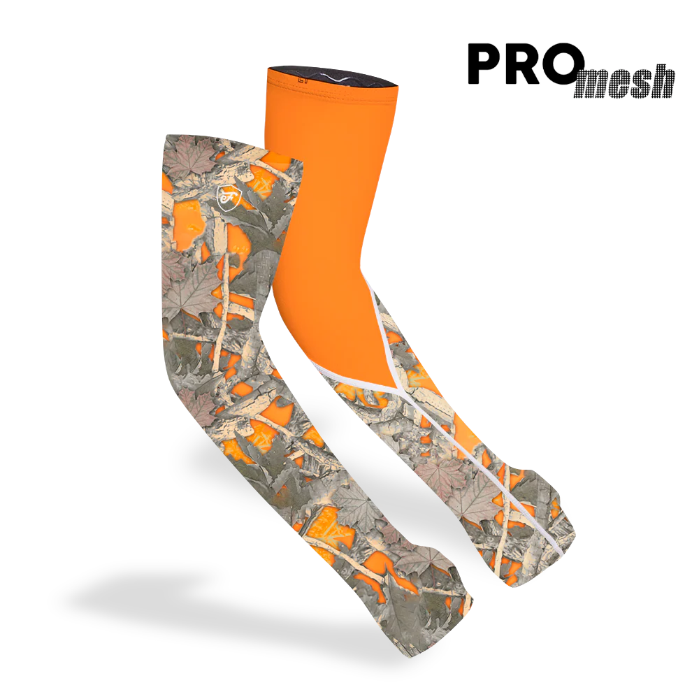 Pro Mesh Protection Sleeves - Orange Hunter Camo